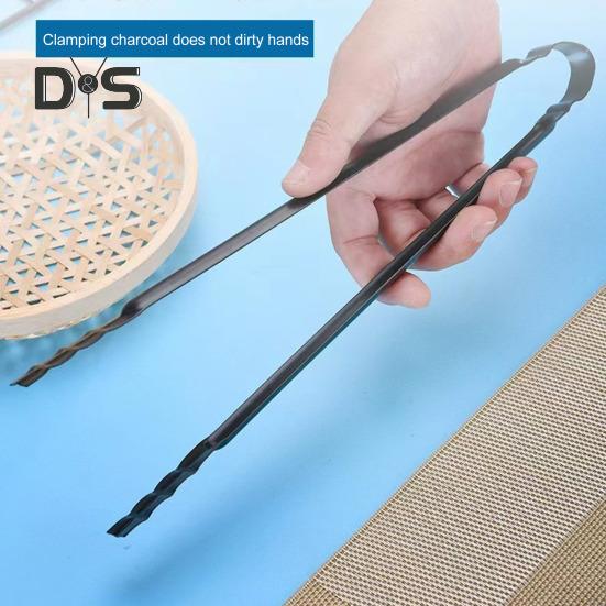 Barbecue Charcoal Tong Ergonomic Design Heat Resistant Multipurpose Metal Handle Grill Food Clip Cooking Tool