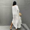 Cotton Long Robe Beach Cover-up Loose Dress Sun Shirt Bikini Cover-up