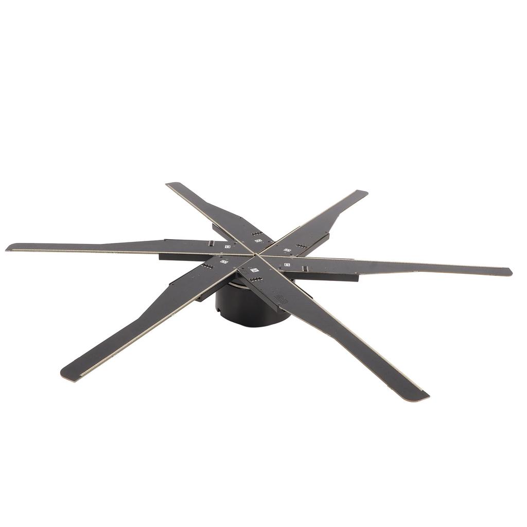 3D Hologram Fan Professional 4000x960 Resolution 6 Blades 960 Light Beads 23.6inch Hologram Fan