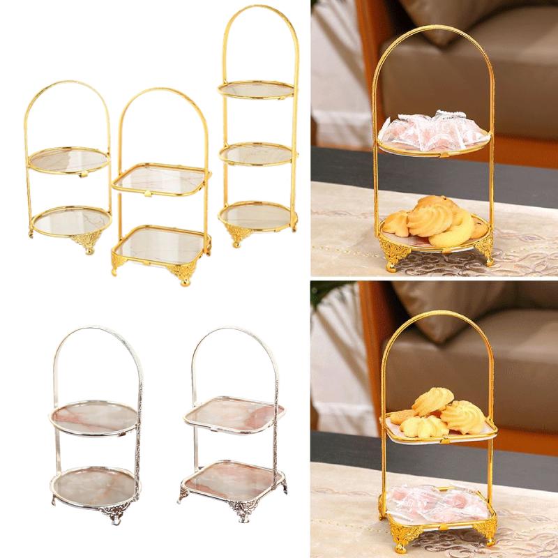 2or3tier Tray Dessert 3 Layer Food Cake Display Stand Wedding Candy Tray Stand