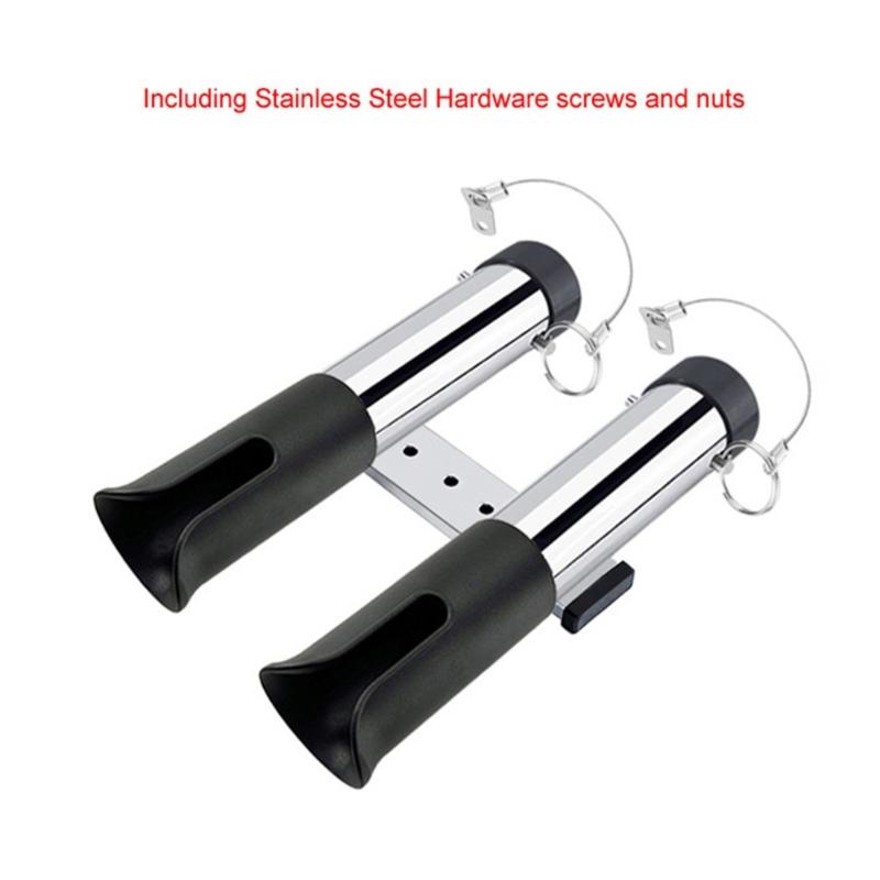 Rail Clamp On Fishing Rod Holder Fishing Rod Stabilizer Stainless Steel Mounting System For Boating