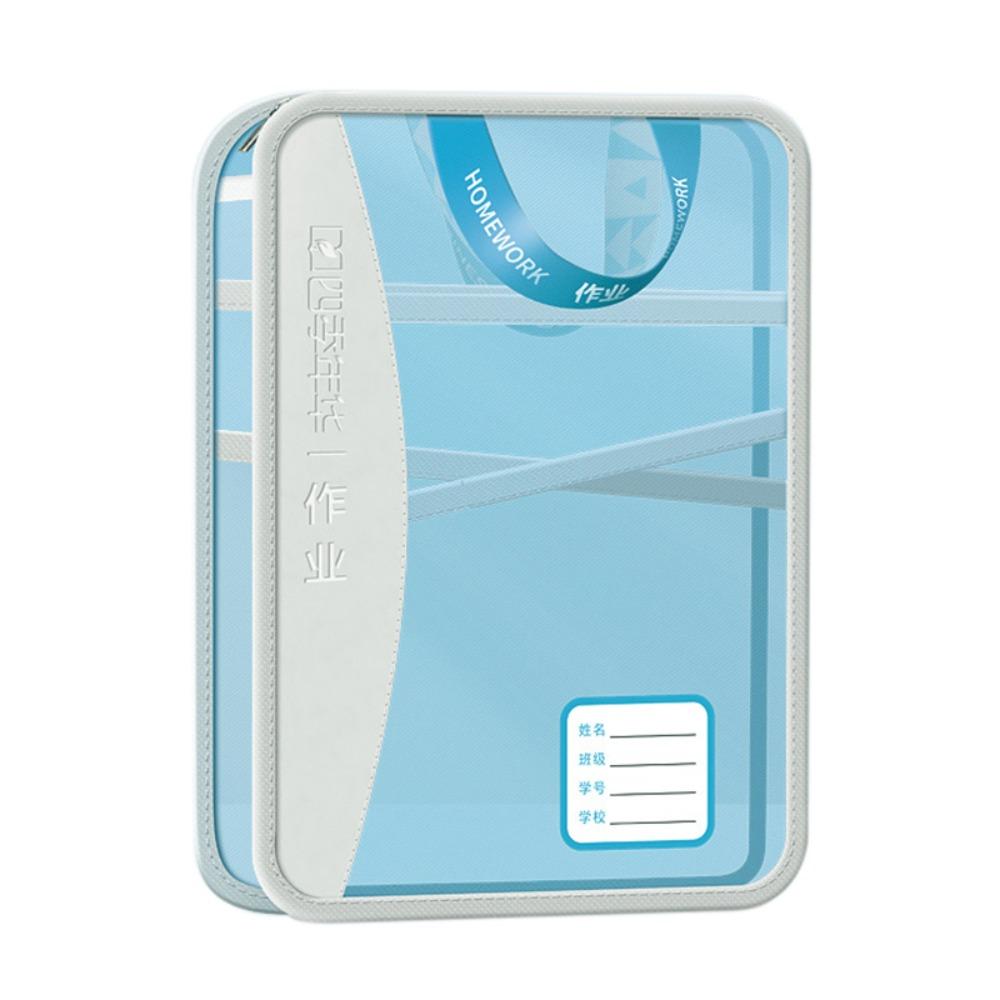 

5-Layer Subject Bag L-Type Opening Exam Tutorial Bag Transparent File Folder School Office