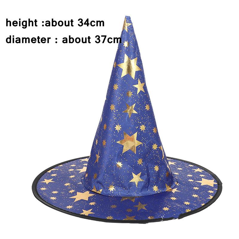Witch Hat Adult Hats Halloween Witch Cosplay Wizard Hat Kids Halloween Black Witch Hat Girls Princess Party Supply