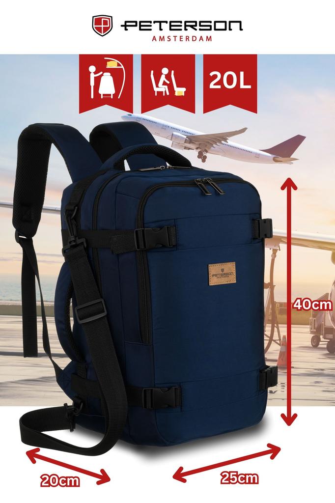 PTN BIELIK-6507 Marineblauer Reiserucksack