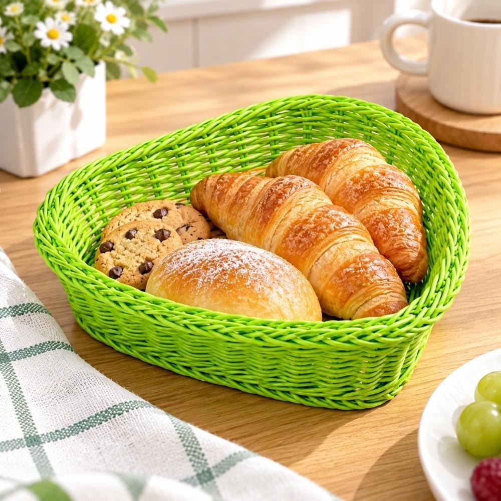 Hardness Bread Fruit Vegetables Basket Household Rattan Basket Restaurant Serving Tabletop Display