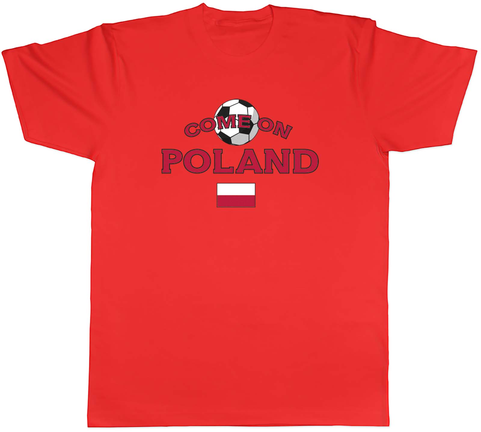 Unisexs T Shirt Poland Football Come On Sports Unisex Tee Gift S