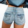 Y2K Retro Low Rise Denim Shorts Women Streetwear Sexy Slim Fit Hot Pants 2026