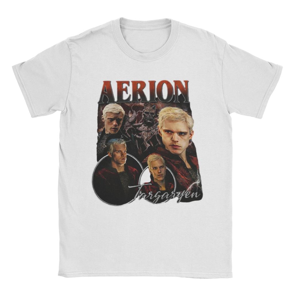 Casual Aerion Targaryen T-Shirt for Men Crewneck Cotton T Shirt  Short Sleeve Tee Shirt Birthday Gift Tops