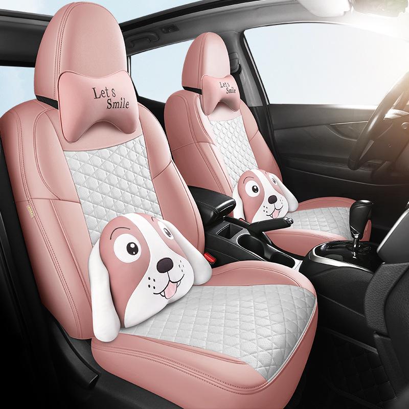 Five-Seat Qashqai Full Leather SUV Cushion: All-Season, Full Surround Seat Cover.
