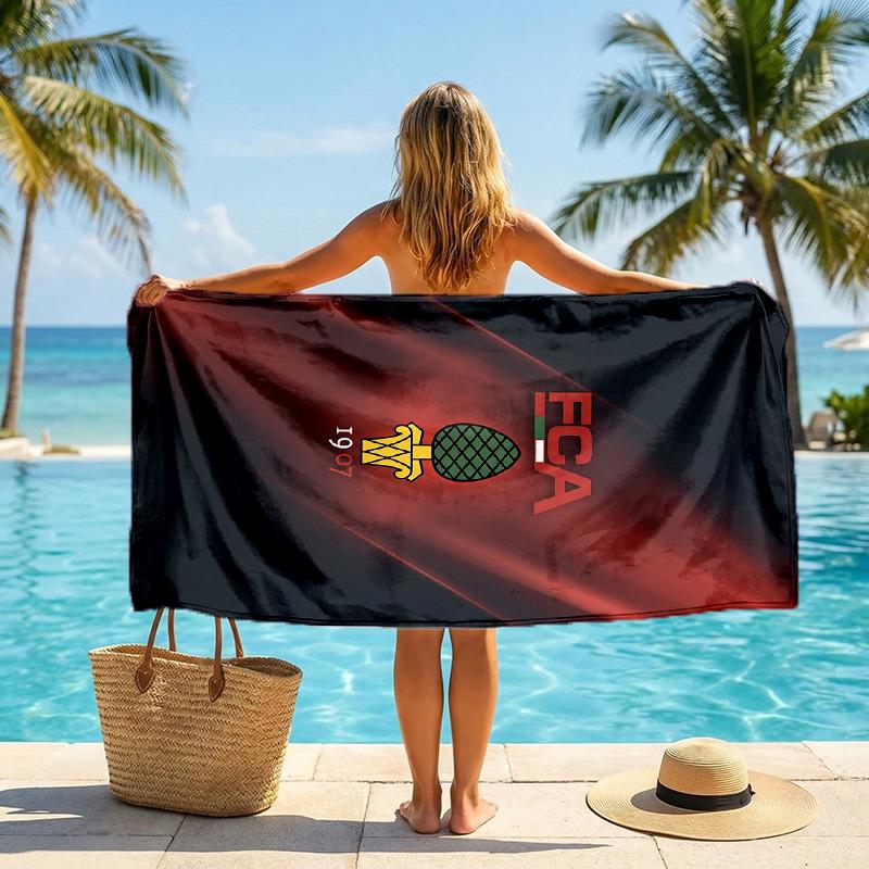 FC Augsburg FC print Quick Dry Beach Towel Microfiber Absorbent Portable Travel Swimming Towel