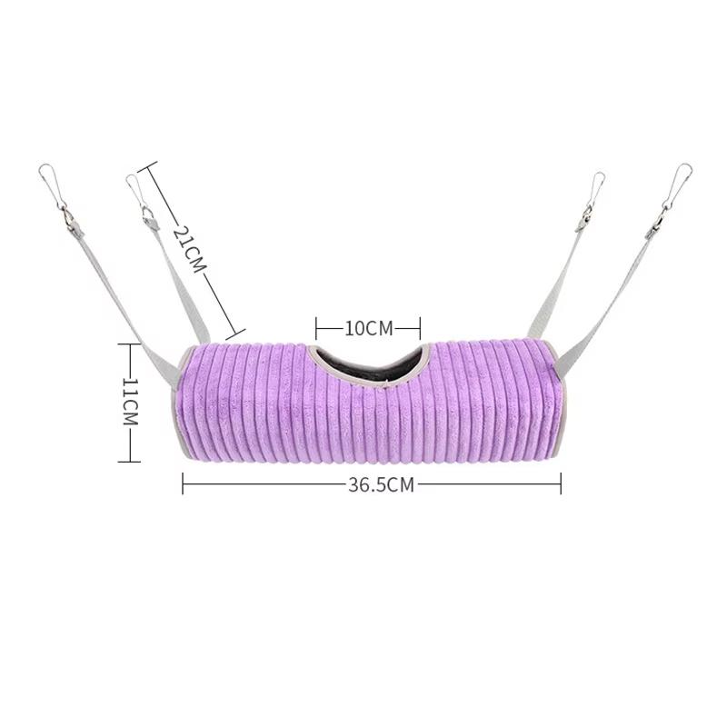 Hamster Cage Hammock Ferret Hide Tunnel Warm Rat Small Animals Play Tube Swing Sleeping Hanging Bed Nests Hideaway funny Toys