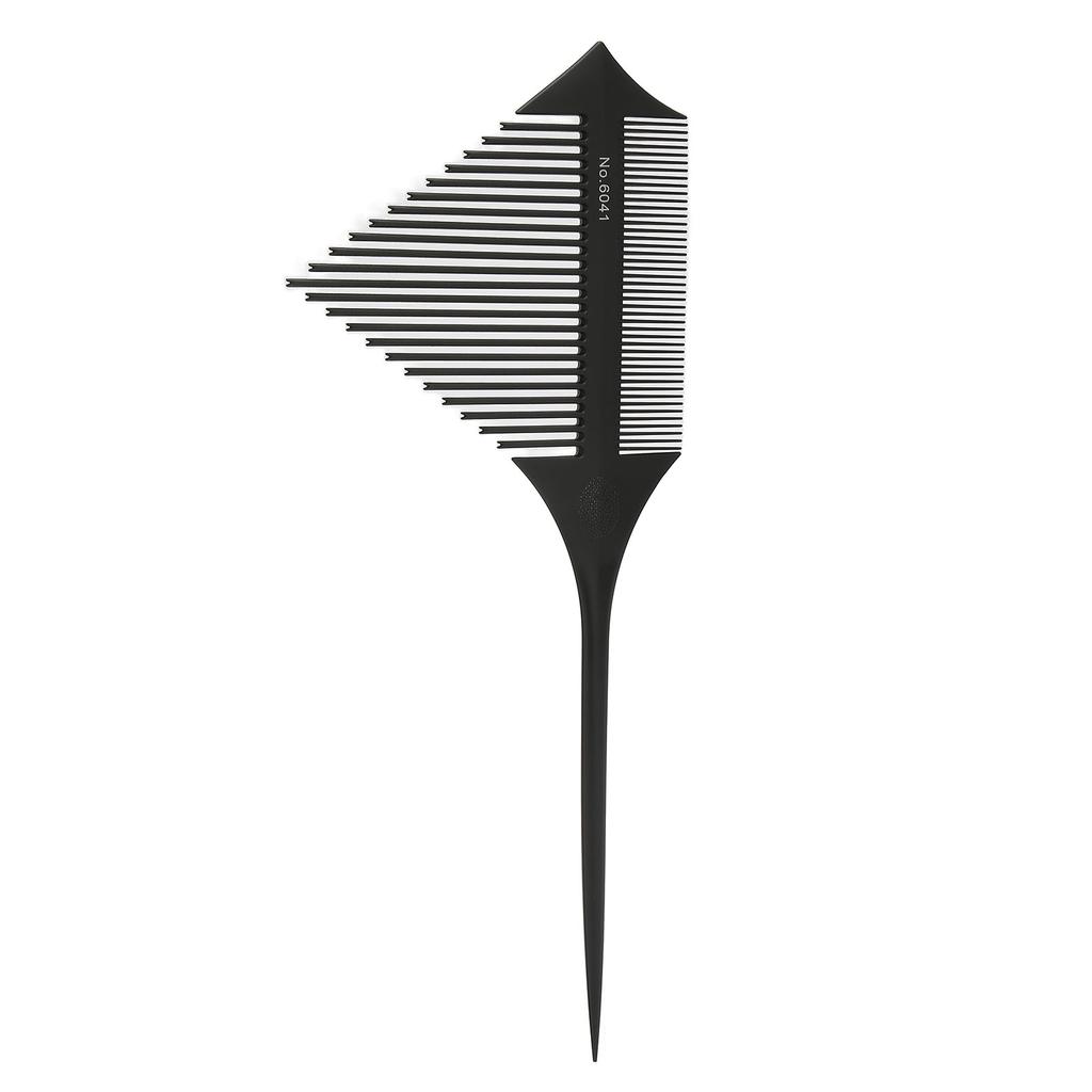 Hair Dyeing Highlighting Comb Home Salon Weaving Sectioning Tail Comb Styling Tool for Hair Coloring Black