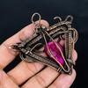 Ruby Pendant Gemstone Jewelry, 999 Copper Wire Wrapped Handmade Pendant, Latest Design Jewelry