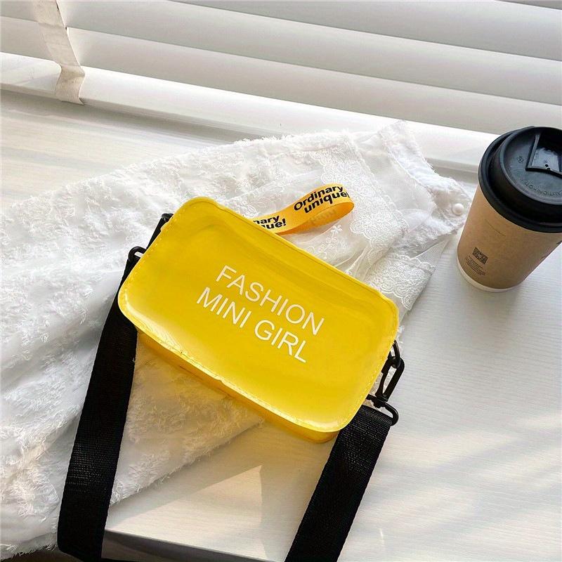 

Летняя сумка Прозрачная сумка через плечо Модная женская сумка Кошелек для монет Free Size жёлтый