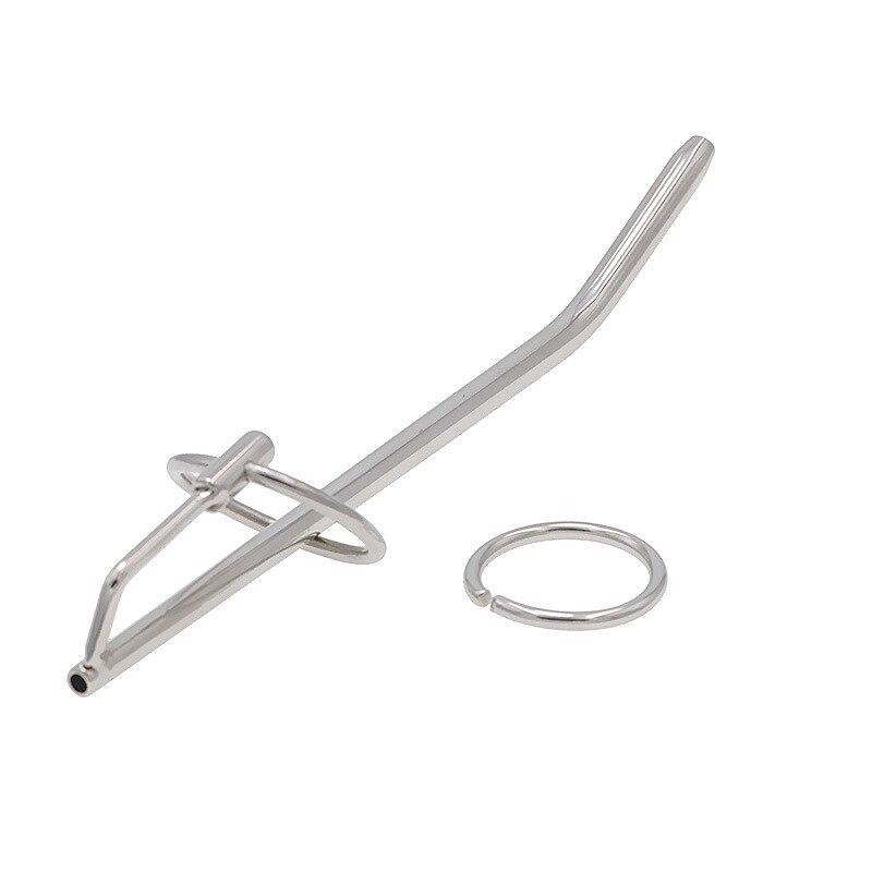 Long Hollow Urethral Rod Stainless Steel Masturbation Device Sex Tool Penis Plug Urethral Stimulator Sounding Urethral   Slave