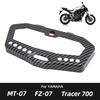 For MT FZ 07 Motorcycle Carbon Fibre Instrument Surround Gauge Panel Cover For Yamaha MT07 FZ07 2014- Tracer 700