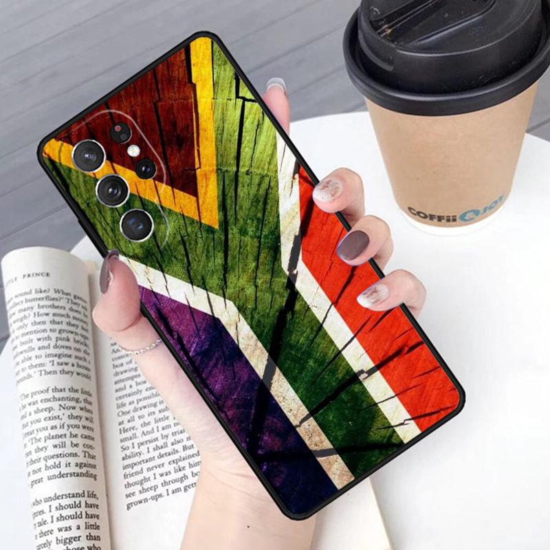 South African Flag phone case Cover For Samsung Galaxy S24 S25 Ultra S21 S22 Ultra S10E Note 10 Plus Note 20 FE S23