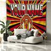 Custom Name,Man Utd Wall tapestry, aesthetic printed fabric blanket, suitable for bedroom, living room, and home decor.