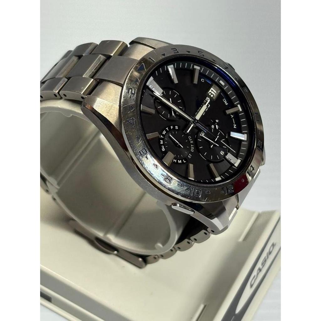 Used Excellent condition, with manual and box! CASIO OCEANUS OCW-T3000-1AJF Radio-controlled Solar, Smartphone Link, Titanium, Chronograph