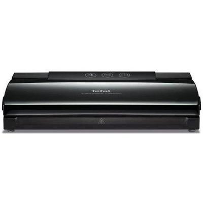 TEFAL Vacupack Classic Black Bag Sealer - 18 Bags Included - 2 "seal and Vacuum" Functions - 130W