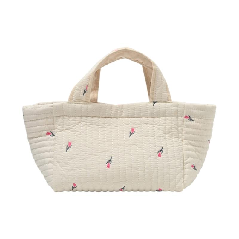 Reisetasche Wickeltasche für Frauen Große Kapazität Stickmuster Handtasche Kinderwagen Hängende Tasche Mama-Tasche