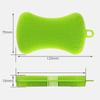 1/4Pc Silicone Dish Washing Brush Pot Pan Sponge Scrubber Silicone Scouring Pad Fruit Pot Pan Wash Brushes Kitchen Cleaning Tool