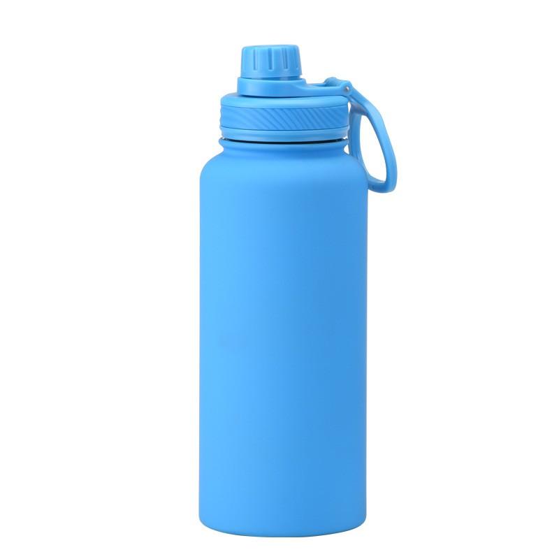 1L Stainless Steel Vacuum Insulated Water Bottle With Wide Mouth Portable Outdoor Sports Travel