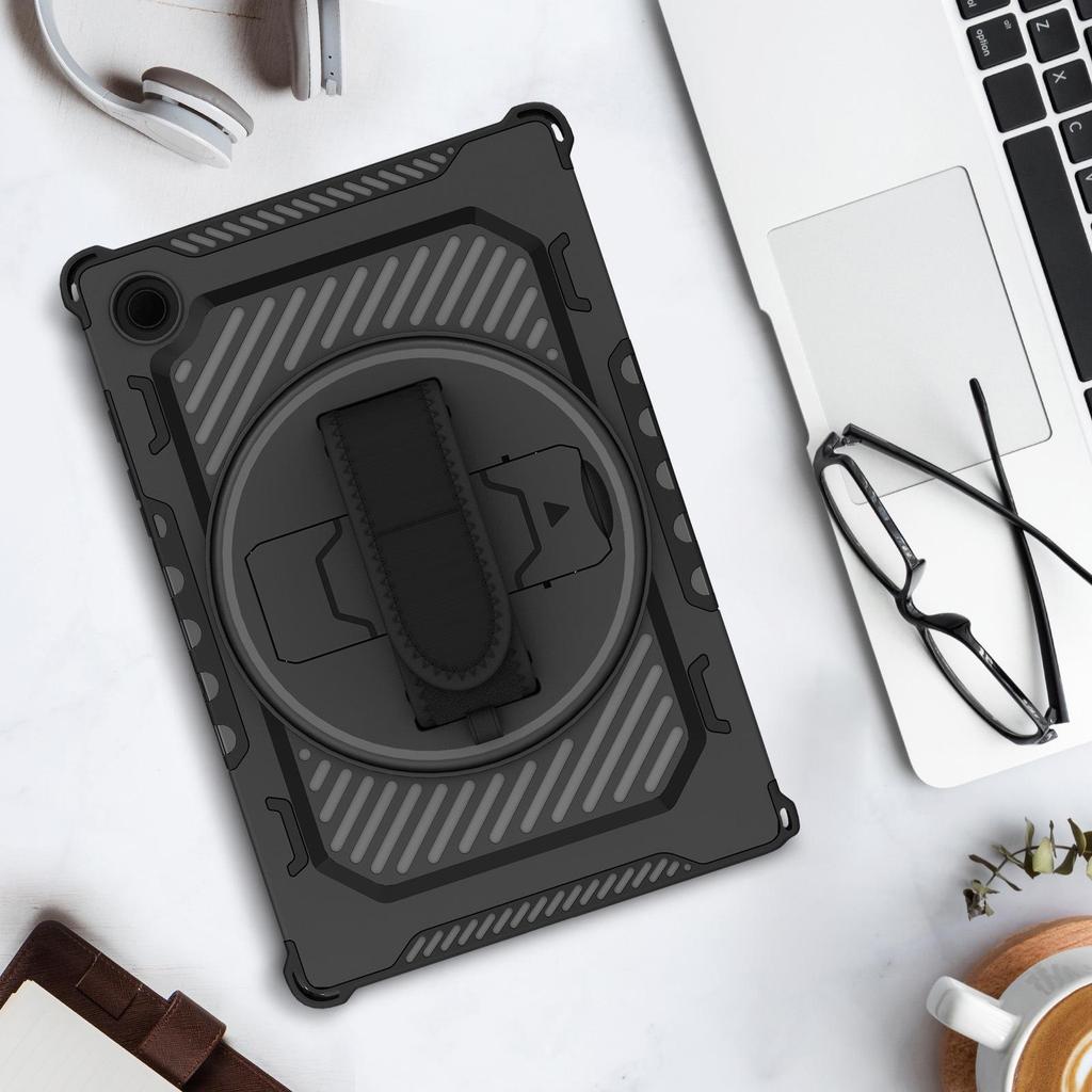 Samsung Tablet A8X/A11/A9+ Rotating Stand Case with Hand Strap