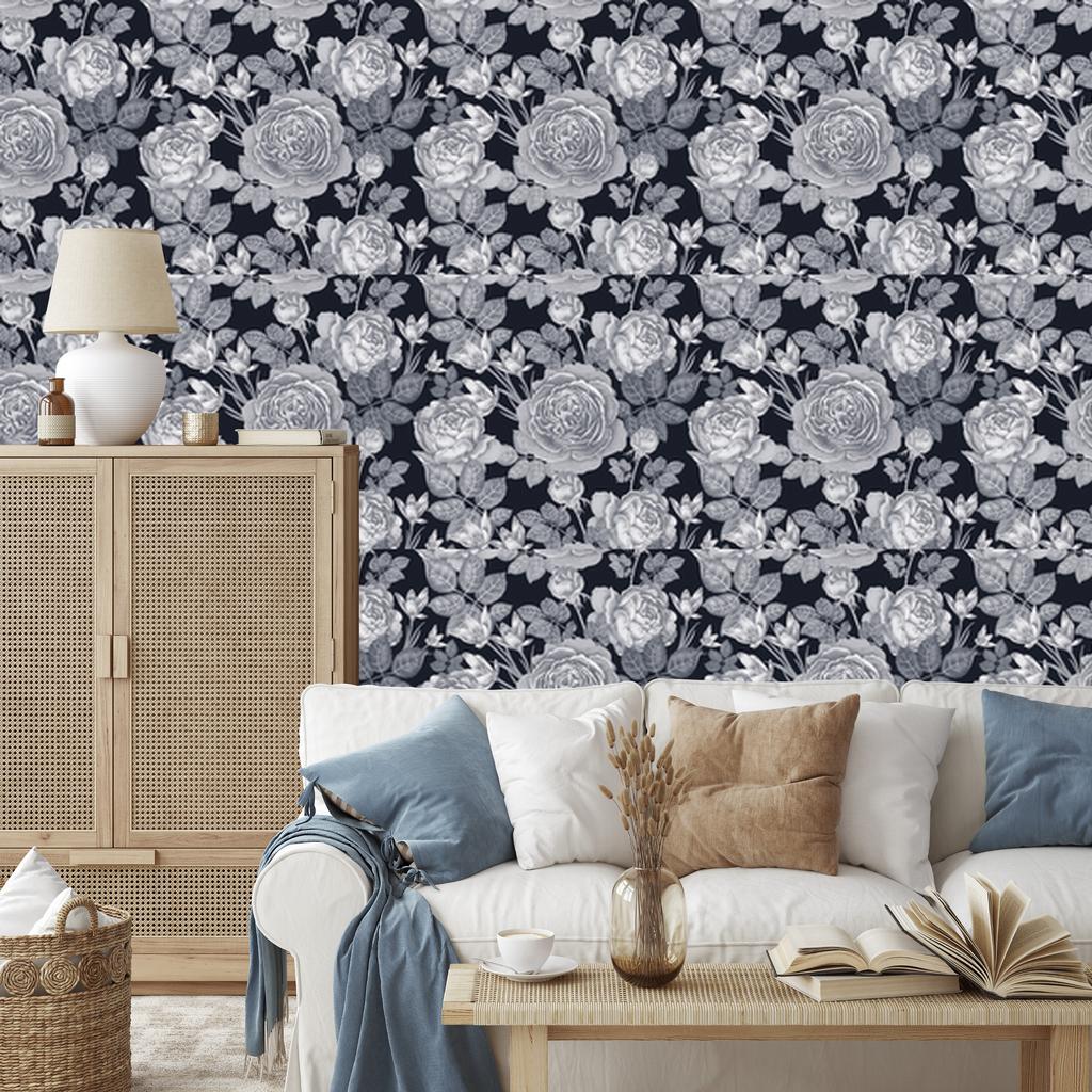 Vintage Roses Wallpaper for Living Room and Bedroom 50x1000