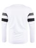 Men's Color Block Casual Round Neck Long Sleeve Sports T-shirt