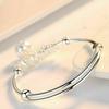 Exquisite Women's Silver Color Adjustable Bracelets with Hollow Bells Ball Fashion Party Female Jewelry Daily Collocation