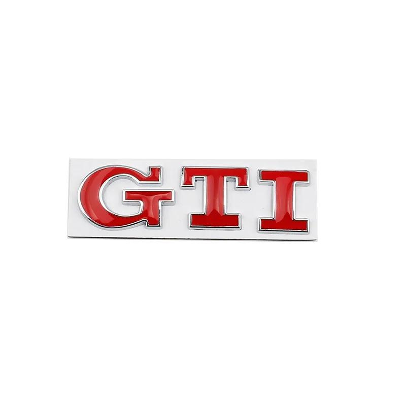 AUYGS1 Decals Metal Car GTI Logo Rear Trunk Emblem Stickers for Volkswagen Golf 4 5 6 7 8 Passat Jetta Polo Touareg GTD GLI Touran