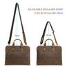 CONTACT'S Genuine Leather Business Bags for Men High Quality Briefcase Sling Shoulder Messenger Bags Tote 14 Inch Laptop Bags