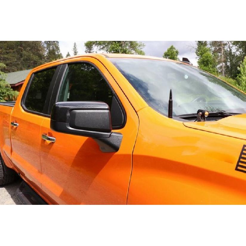 Rear View Side Mirror Cover Trim For Chevy Silverado/GMC Sierra Carbon Fiber ABS