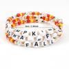 JYL TS Bracelet Bohemian Set Patrick's Day  Letter Beads Attracts Luck