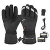 1 Pair Electric Heated Gloves 3 Temperature Setting Battery Powered Rechargeable Heating Thermal Touchscreen Gloves for