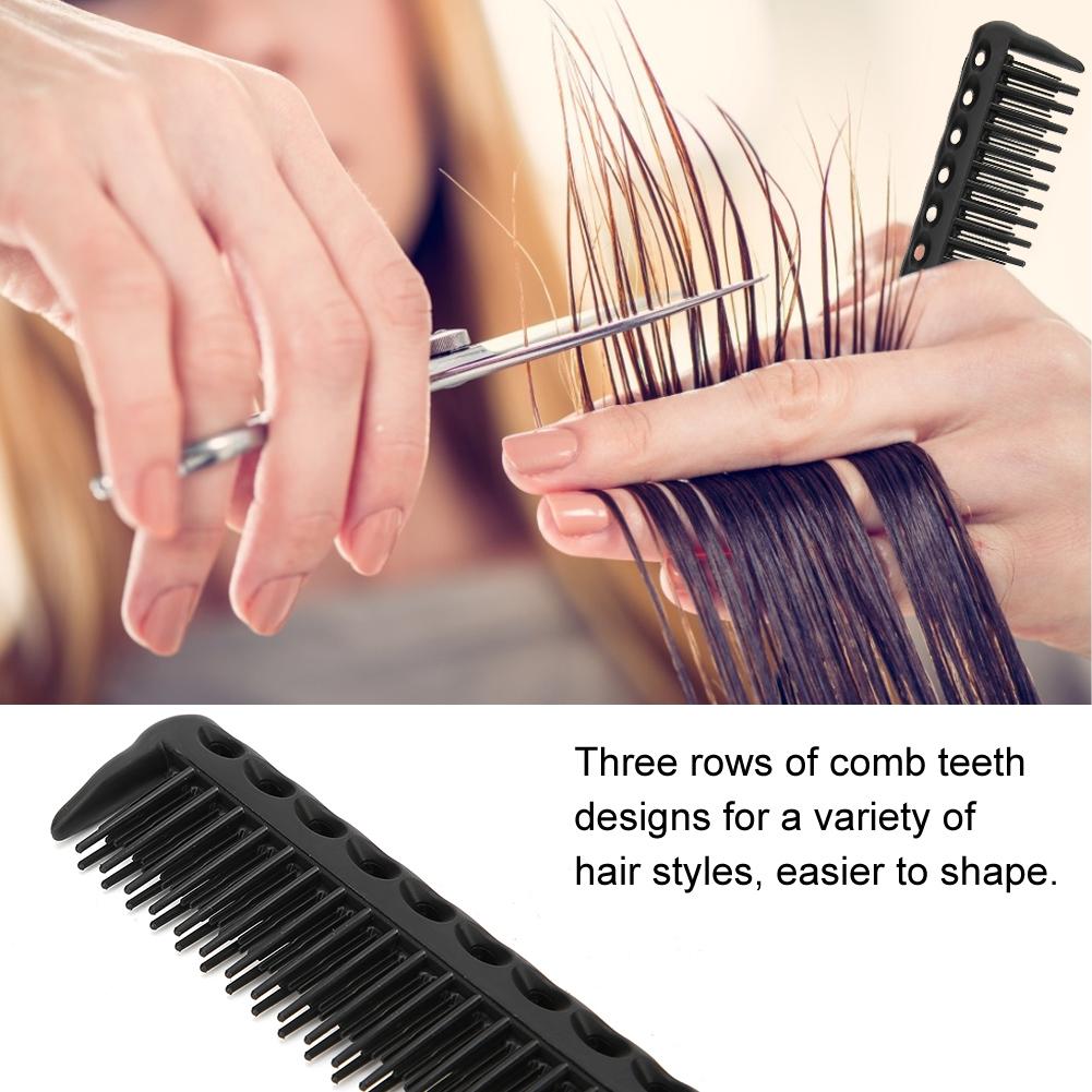 Professional Hair Brush Comb Barber Salon Comb Hairdressing Styling ToolsBlack