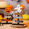 New Styles, Ghost Festival Decorations, Halloween, Pumpkin Letters, Wooden Ornaments, Halloween Decorations, Tree Shaped Ghost Stage