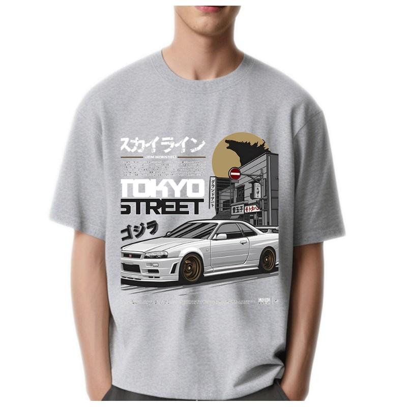 NissGTR Drift Car Racing T Shirt Men Women Hip Hop Harajuku Fashion Casual Short Sleeve Graphic Tshirts Tops Mens Clothing