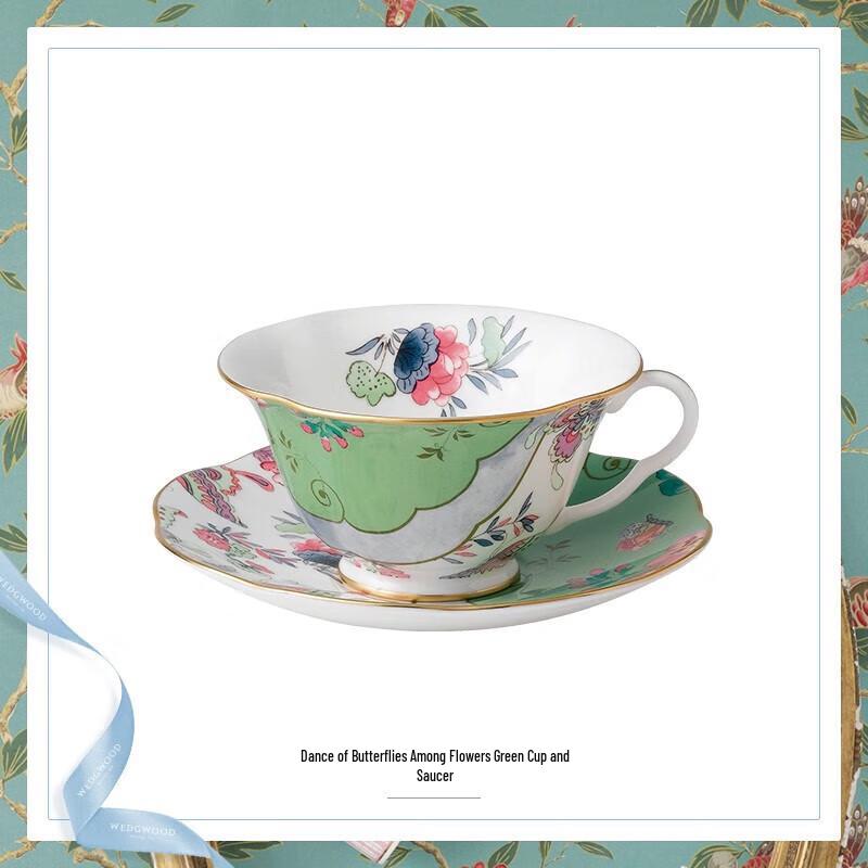 Wedgwood Butterfly Bloom Teacup & Saucer Set