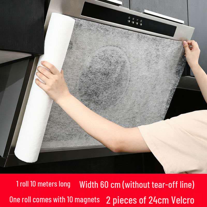 Oil Absorbing Range Hood Filter: Oil & Smoke Proof Sticker and Gasket Strip.