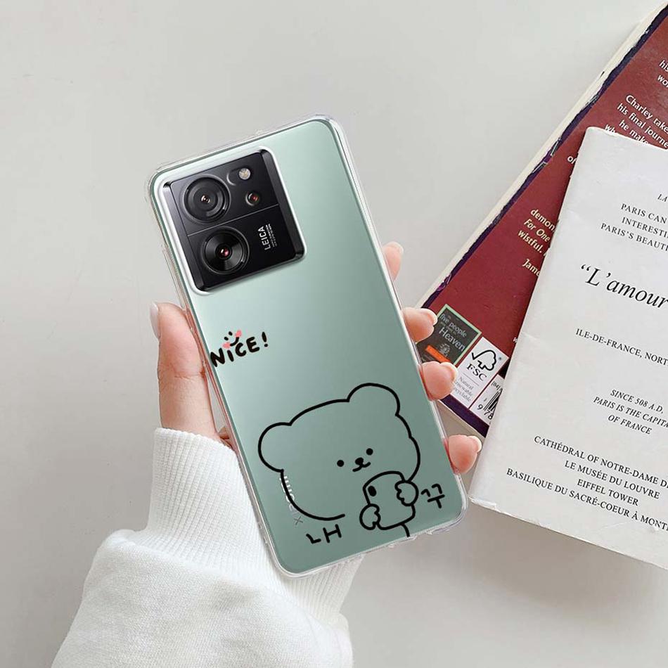 For Xiaomi 13T Pro Case Clear Coque Soft Silicone Transparent TPU Cover For Xiaomi Mi 13T Pro Phone Case For Xiaomi Mi 13T Funda