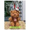 Cute Bear Bag Pendant With Polyester Plush Material For Kids And Teens