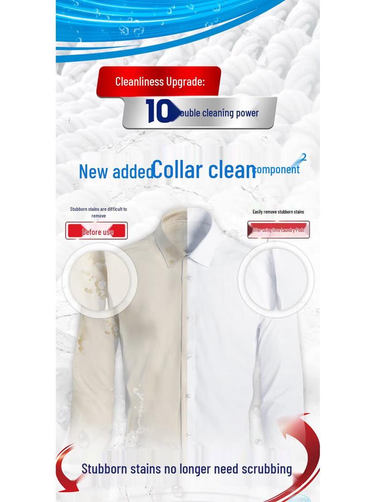 Mystic Lavender 3-in-1 Laundry Pods: Stain Remover, Sterilizer, Mite Remover with Long-Lasting Fragrance.