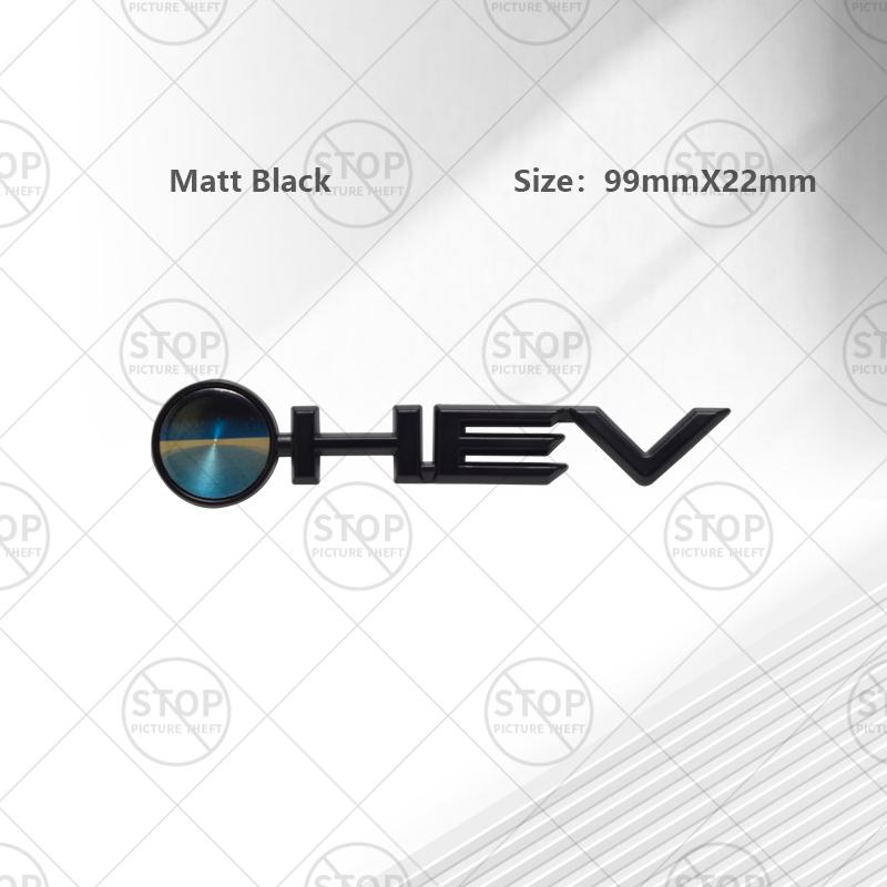 Autoaufkleber HEV Hybrid Logo 3D Decal Karosseriedekoration Abzeichen Heckklappen-Emblem