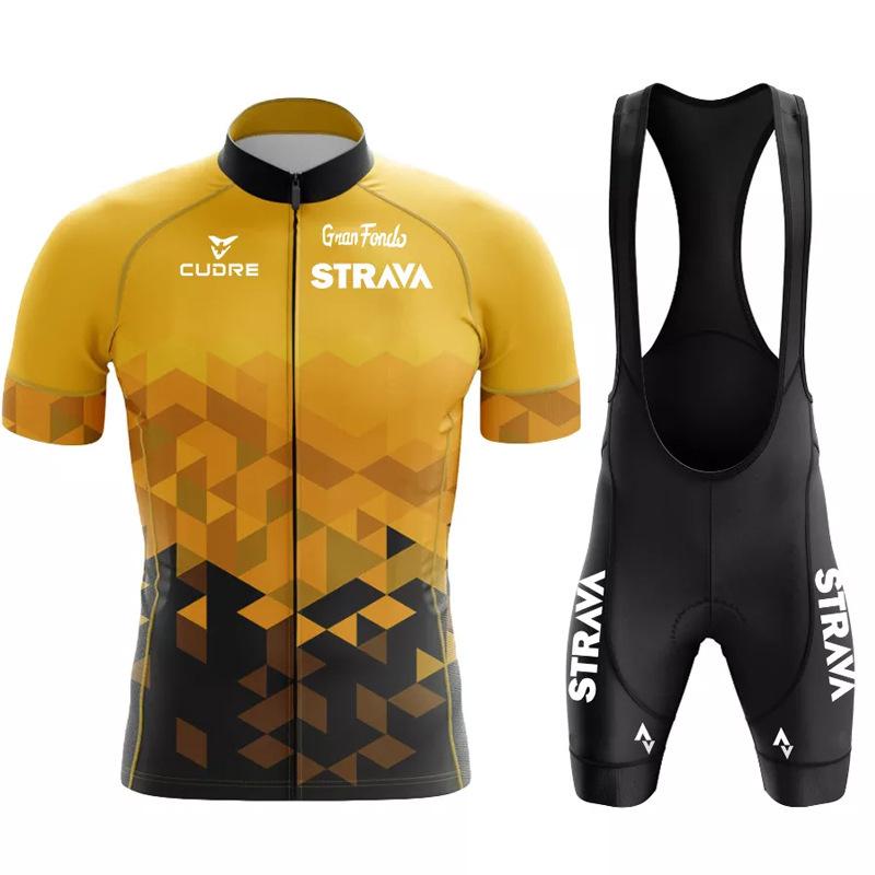 Cyklistický dres Tour de France Krátký rukáv Pot absorbující a odvádějící vlhkost Závodní cyklistický dres 2026 Letní prodyšný cyklistický dres