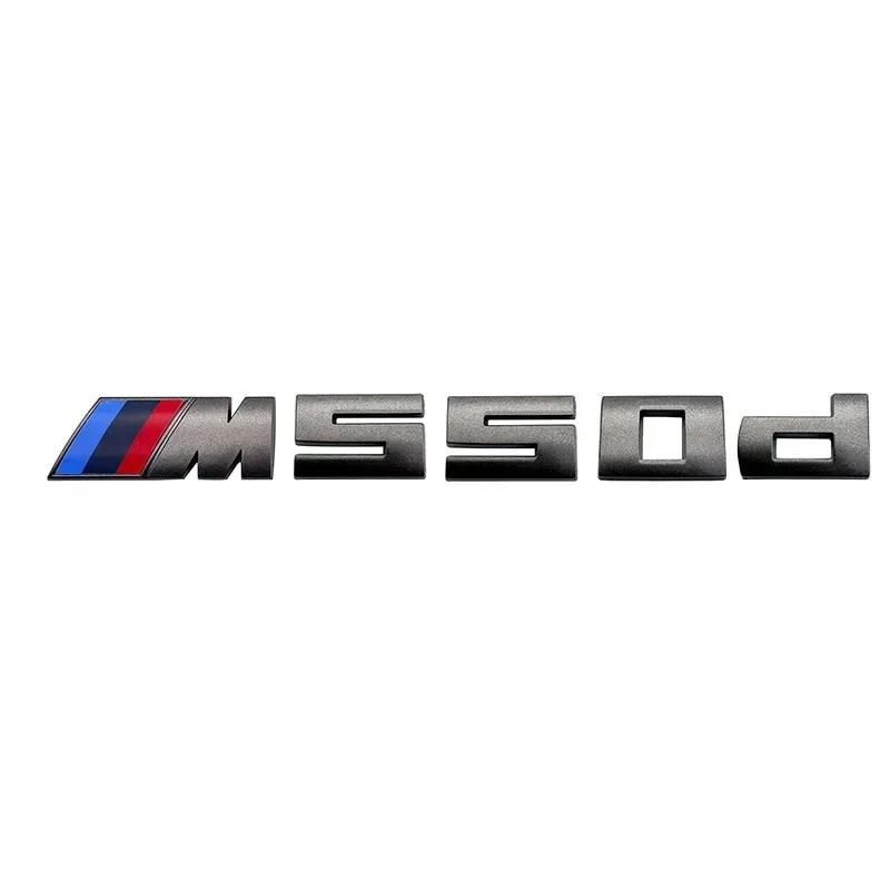 For BMW M 5.5cm Sticker M135I M240D M340I M550D M440D M135D M760LI M140D Modified Digital Displacement Standard ABS Rear Logo rvbf26