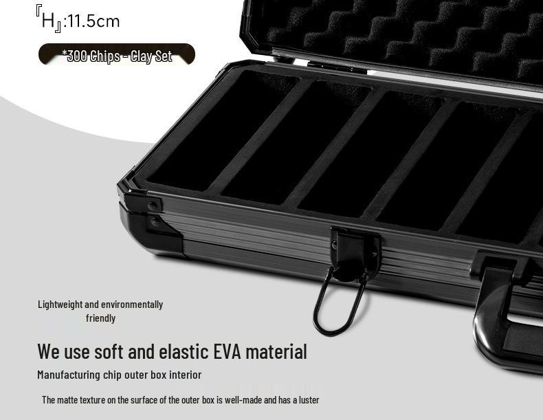 High-End Texas Hold'em Poker Set: Crown Clay Chips, Mahjong Cards, Aluminum Case, Poker Table Cloth