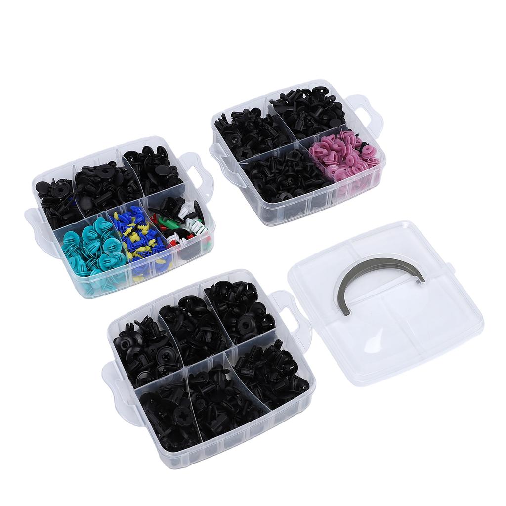 725PCS Car Push Retainer Clips Auto Fasteners Assortment with Cable Ties and Fasteners Remover 725pcs (680+45