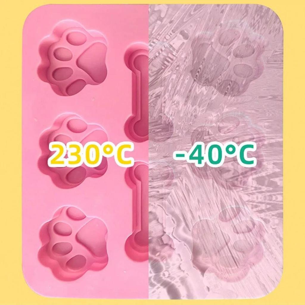 1pc-Dog Claw Bone Cake Mold 3D Silicone Mold, Pet Food Baking Mold